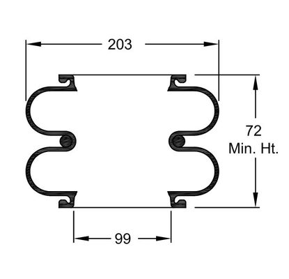 SP253 резиновая весна воздуха 8X2 Dunlop варочных мешков W01-R58-4045 замысловатая